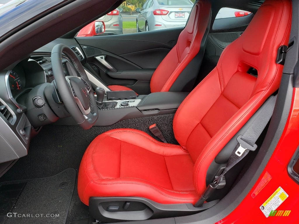 Adrenaline Red Interior 2019 Chevrolet Corvette Stingray Coupe Photo #130159515