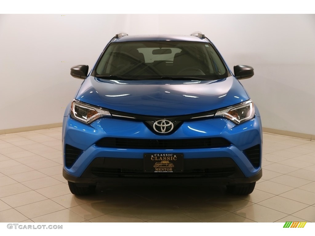 2016 RAV4 LE AWD - Electric Storm Blue / Black photo #2