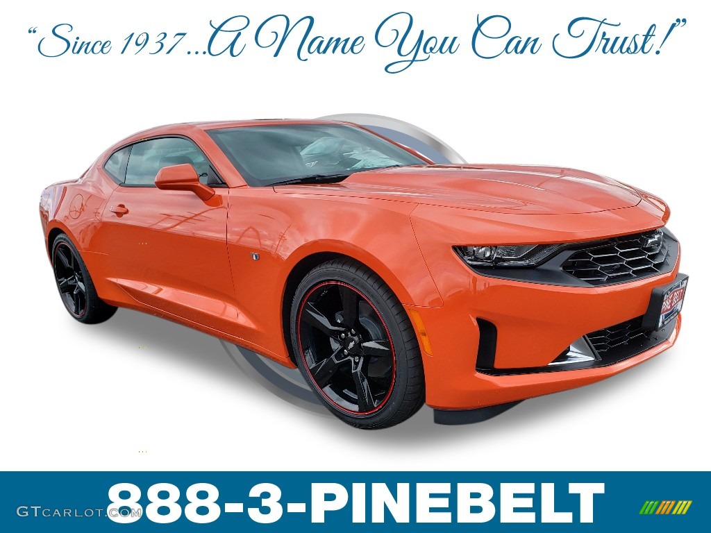 2019 Camaro LT Coupe - Crush (Orange) / Jet Black photo #1