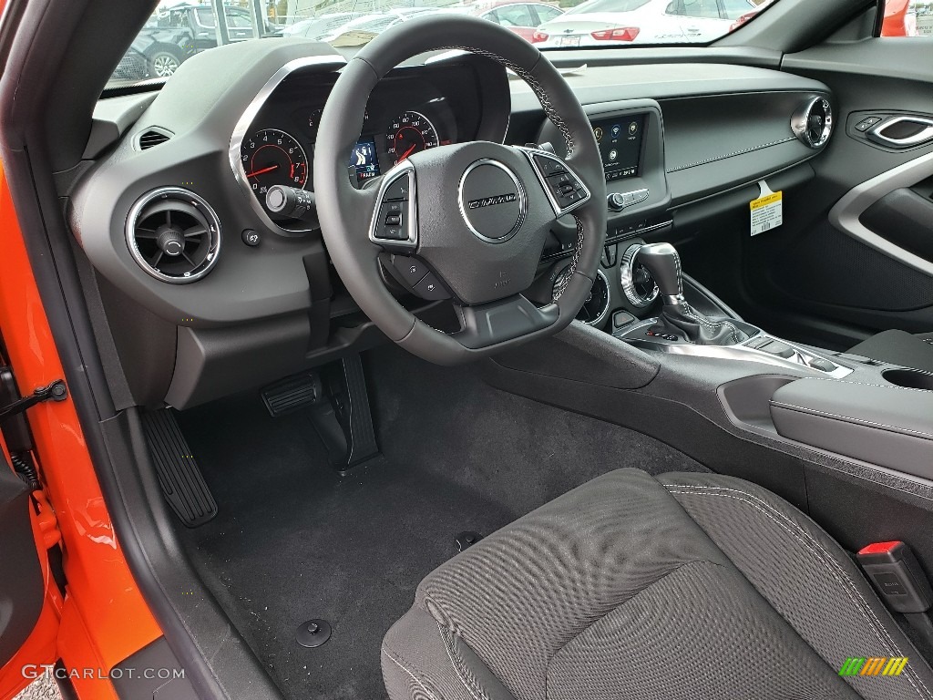 Jet Black Interior 2019 Chevrolet Camaro LT Coupe Photo #130160712