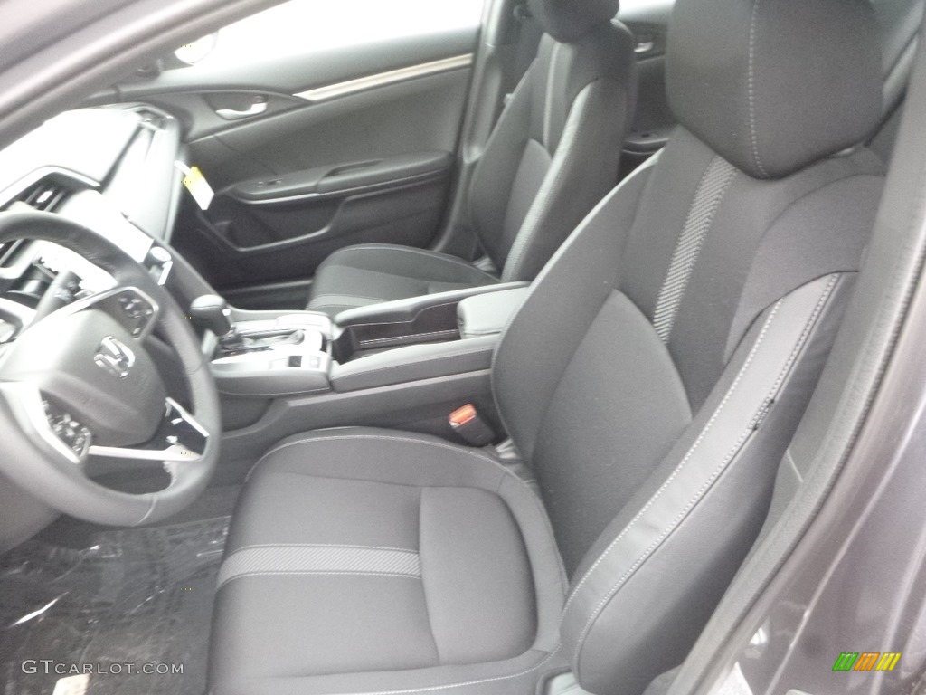 Black Interior 2019 Honda Civic Sport Sedan Photo #130161669