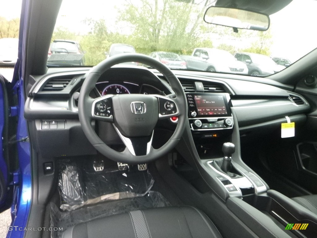 Black Interior 2019 Honda Civic Sport Sedan Photo #130162365