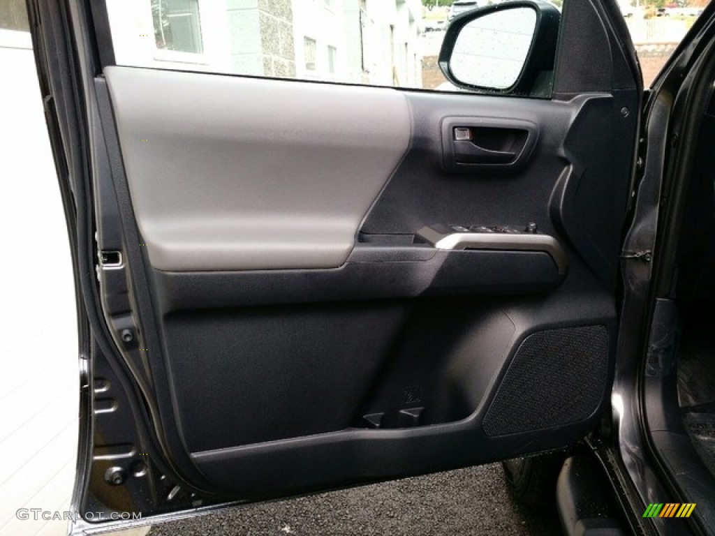 2019 Toyota Tacoma SR5 Double Cab 4x4 Cement Gray Door Panel Photo #130165578