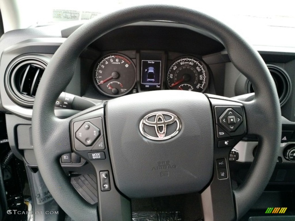 2019 Toyota Tacoma SR Access Cab 4x4 Cement Gray Steering Wheel Photo #130167459