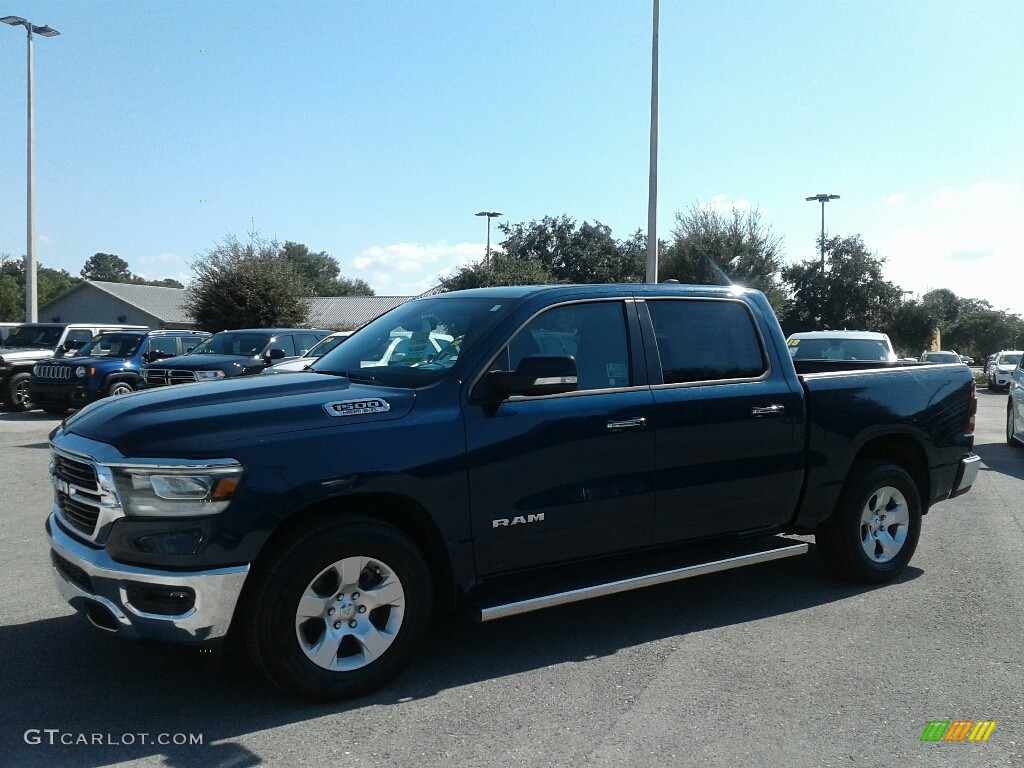 2019 1500 Big Horn Crew Cab - Patriot Blue Pearl / Black photo #1