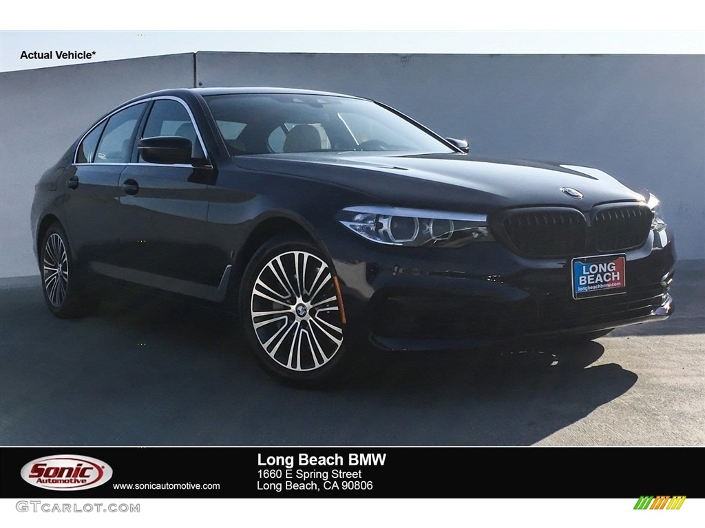 2019 5 Series 530e iPerformance Sedan - Imperial Blue Metallic / Canberra Beige/Black photo #1