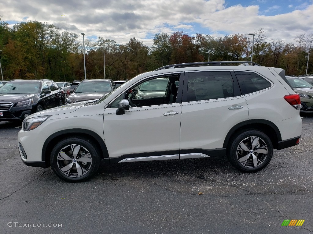 Crystal White Pearl 2019 Subaru Forester 2.5i Touring Exterior Photo #130168368