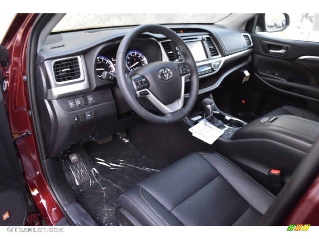 Black Interior 2019 Toyota Highlander Limited AWD Photo #130168677