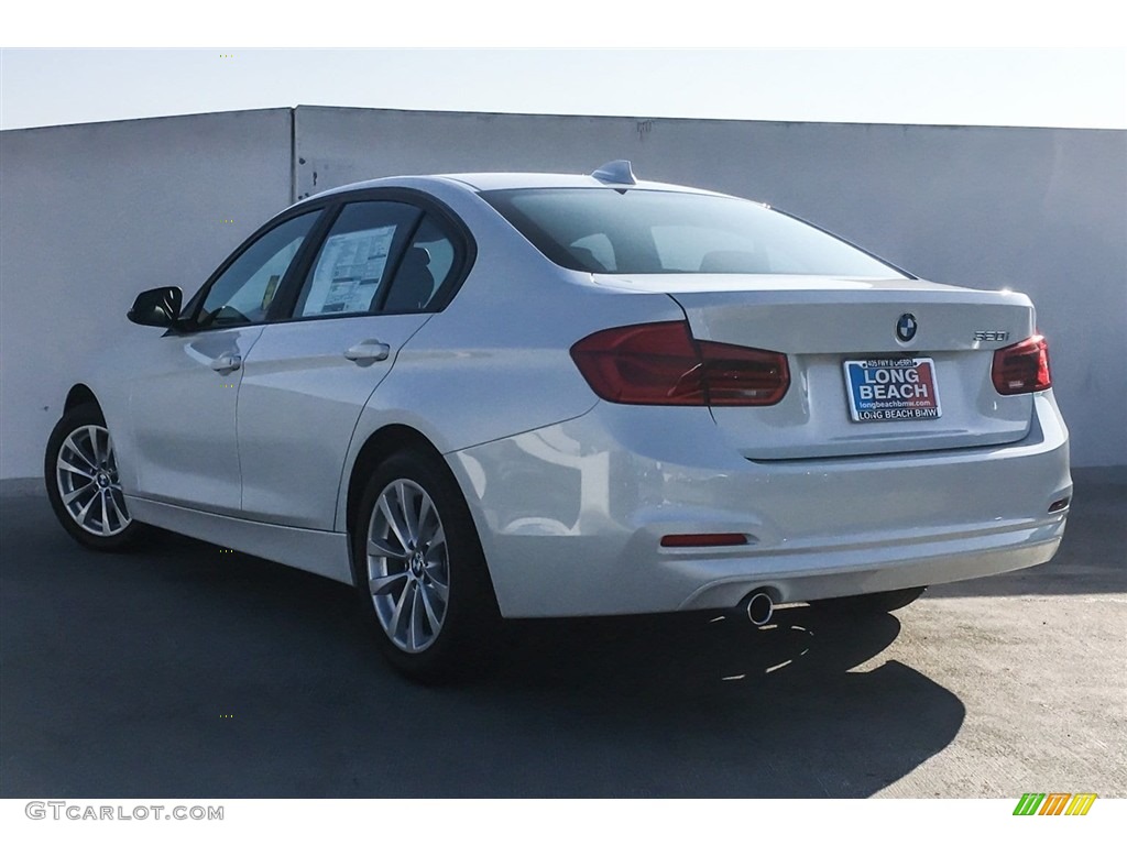 2018 3 Series 320i Sedan - Mineral White Metallic / Black photo #2