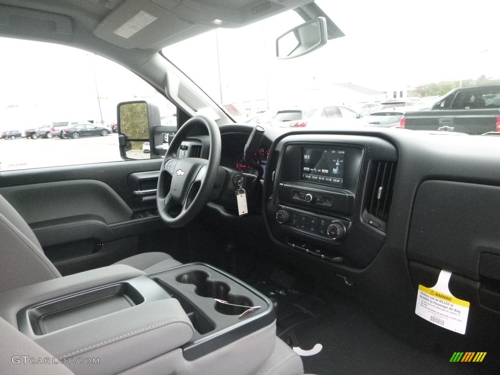 2019 Chevrolet Silverado 2500HD Work Truck Double Cab 4WD Dark Ash/Jet Black Dashboard Photo #130171428