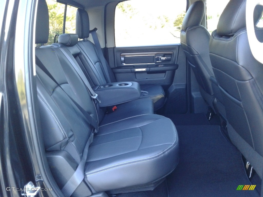 Black Interior 2018 Ram 1500 Laramie Crew Cab 4x4 Photo #130172106