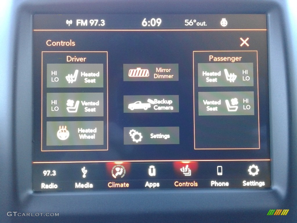2018 Ram 1500 Laramie Crew Cab 4x4 Controls Photo #130172403