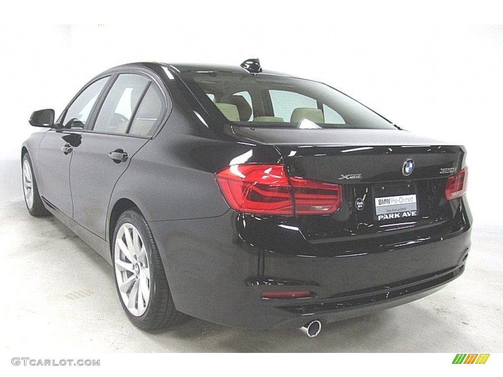 2018 3 Series 320i xDrive Sedan - Jet Black / Venetian Beige photo #2