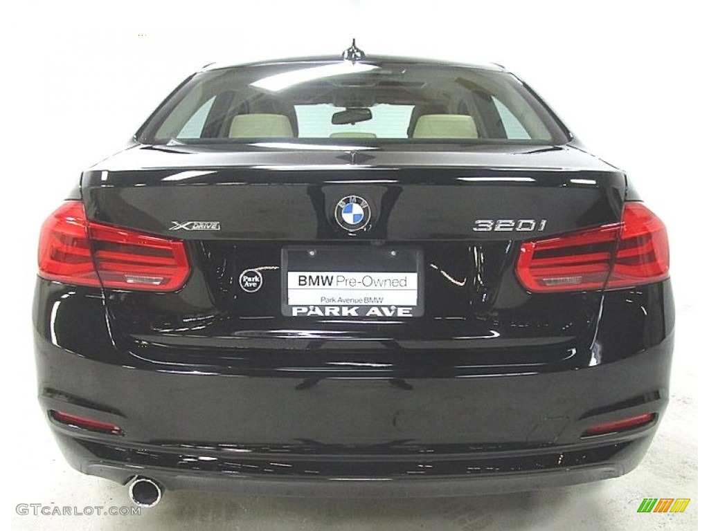 2018 3 Series 320i xDrive Sedan - Jet Black / Venetian Beige photo #3