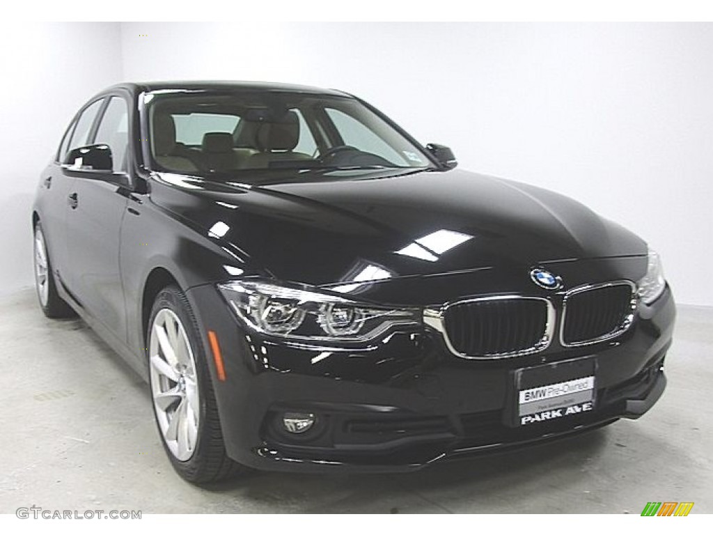 2018 3 Series 320i xDrive Sedan - Jet Black / Venetian Beige photo #5