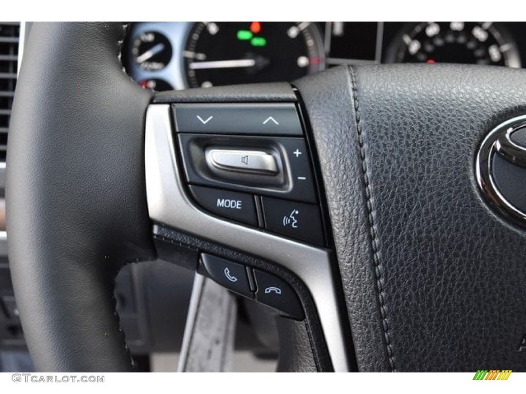 2019 Toyota Land Cruiser 4WD Black Steering Wheel Photo #130180896