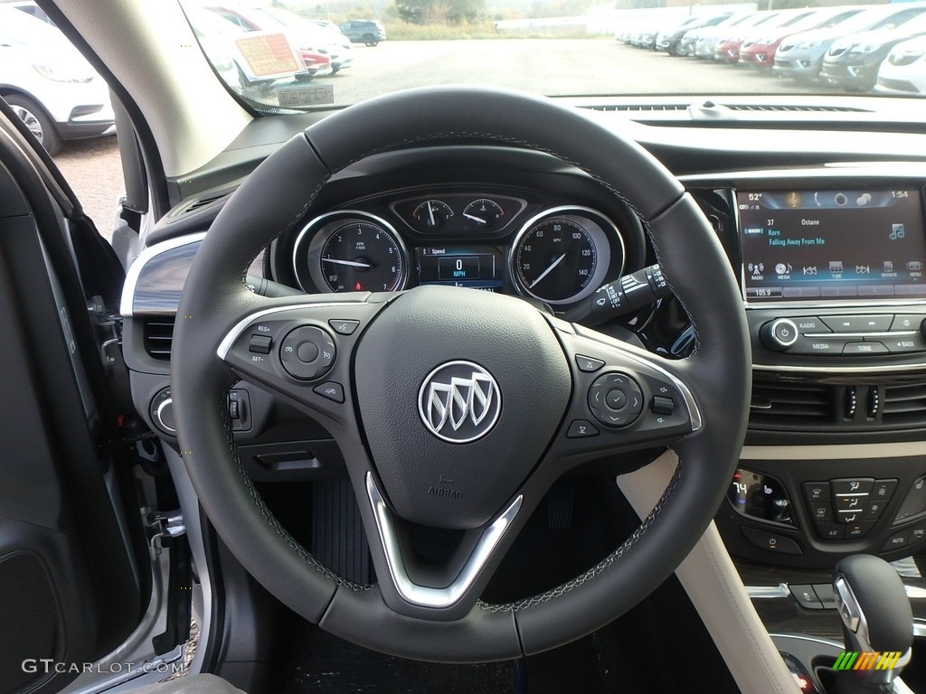 2019 Buick Envision Preferred AWD Light Neutral Steering Wheel Photo #130181121