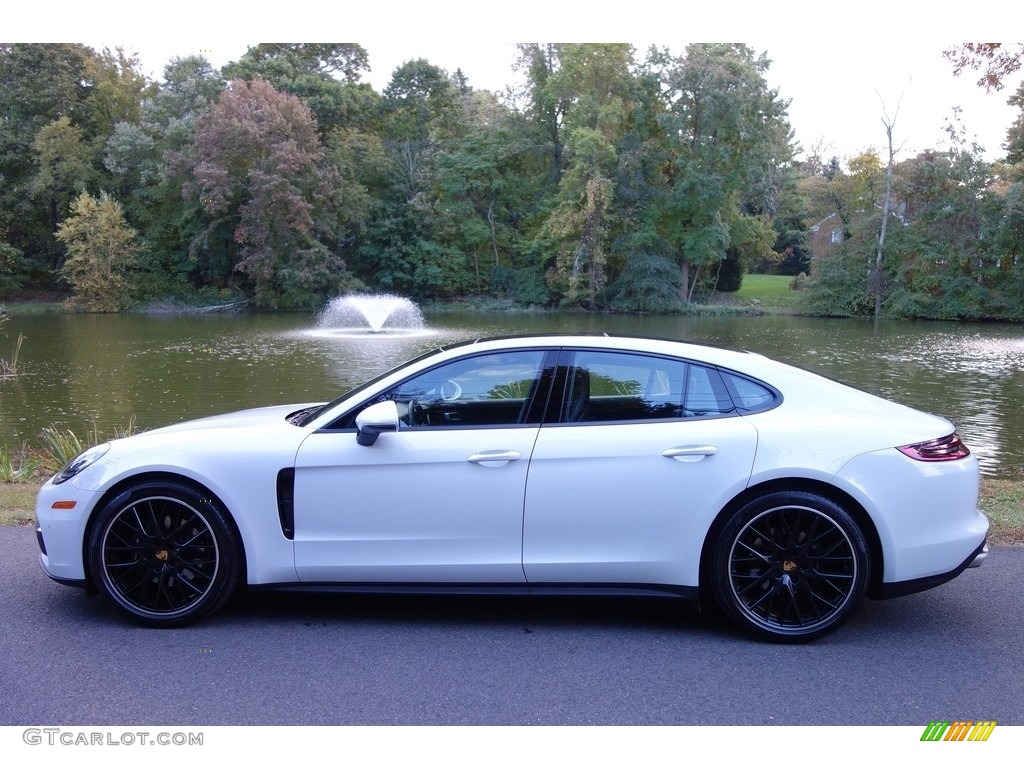 Carrara White Metallic 2018 Porsche Panamera 4 Exterior Photo #130181193