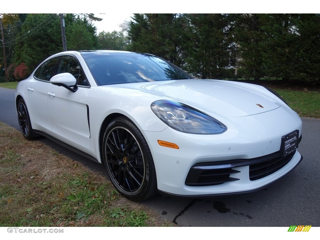 Carrara White Metallic 2018 Porsche Panamera 4 Exterior Photo #130181331