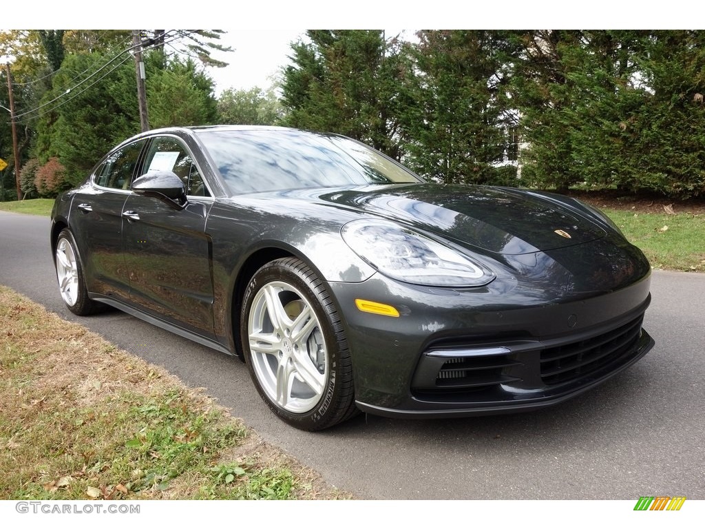 2018 Panamera 4S - Agate Grey Metallic / Black/Luxor Beige photo #1