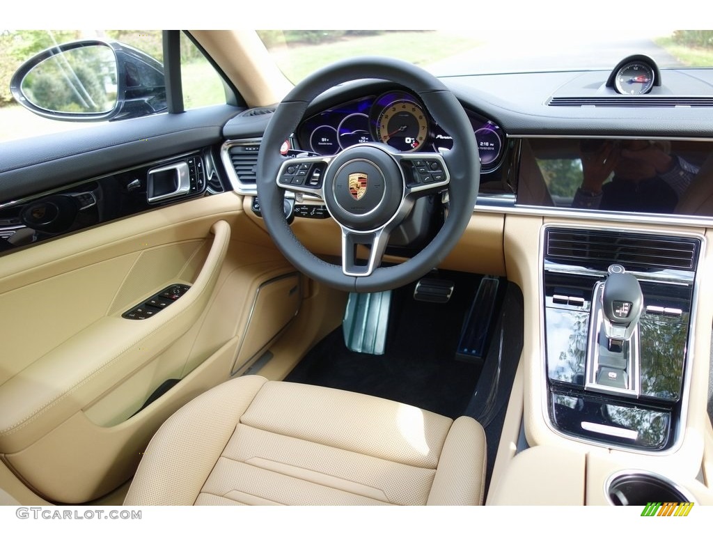 2018 Panamera 4S - Agate Grey Metallic / Black/Luxor Beige photo #13
