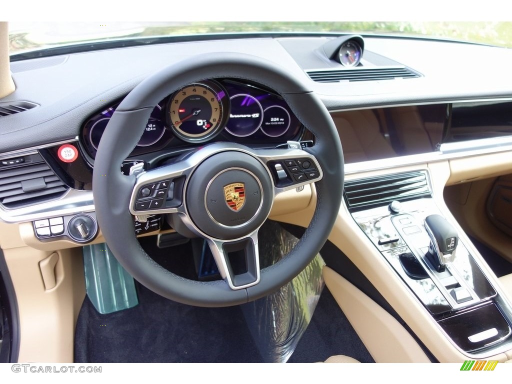 2018 Panamera 4S - Agate Grey Metallic / Black/Luxor Beige photo #20