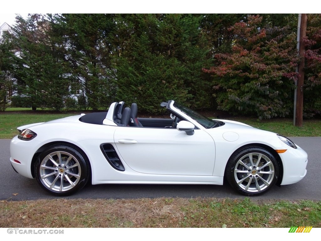 2019 718 Boxster  - White / Black/Bordeaux Red photo #3