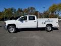 Summit White - Silverado 3500HD Work Truck Crew Cab 4x4 Chassis Photo No. 3