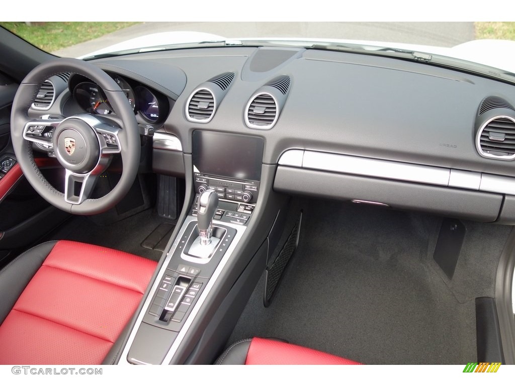 2019 718 Boxster  - White / Black/Bordeaux Red photo #13