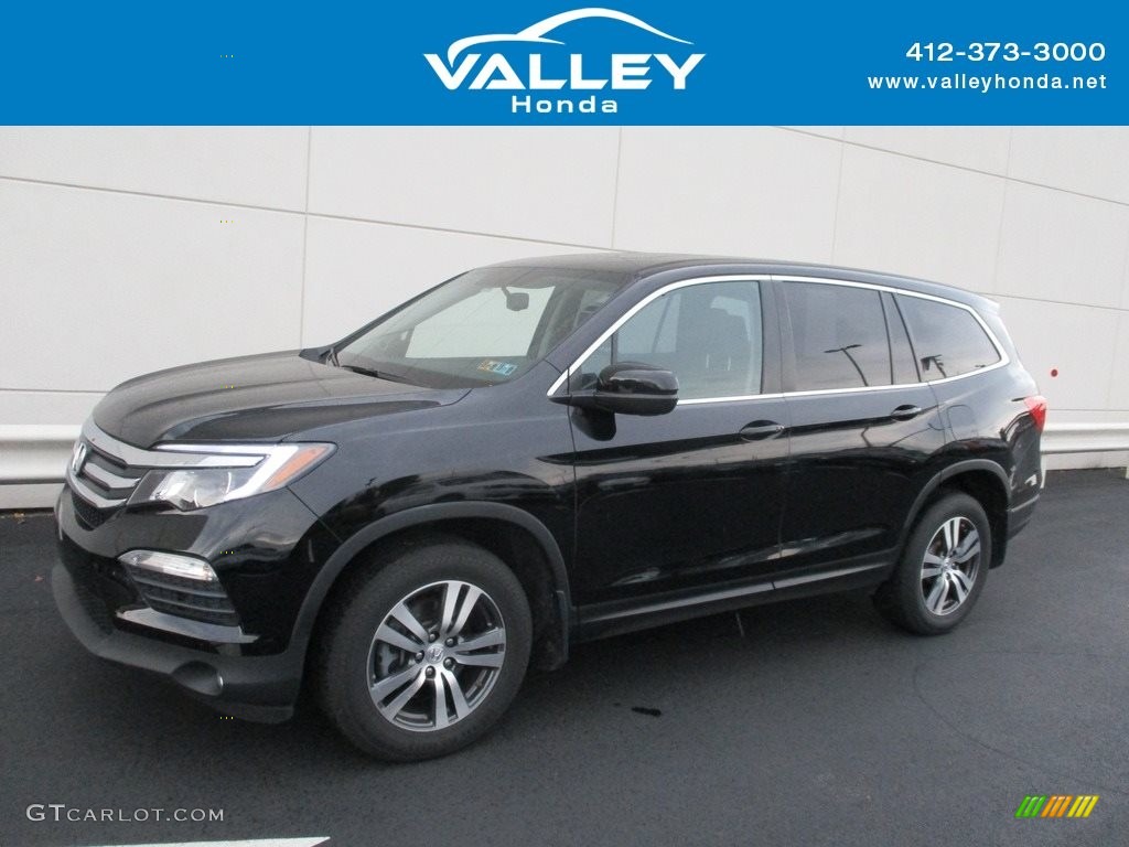 2016 Pilot EX-L AWD - Crystal Black Pearl / Black photo #1