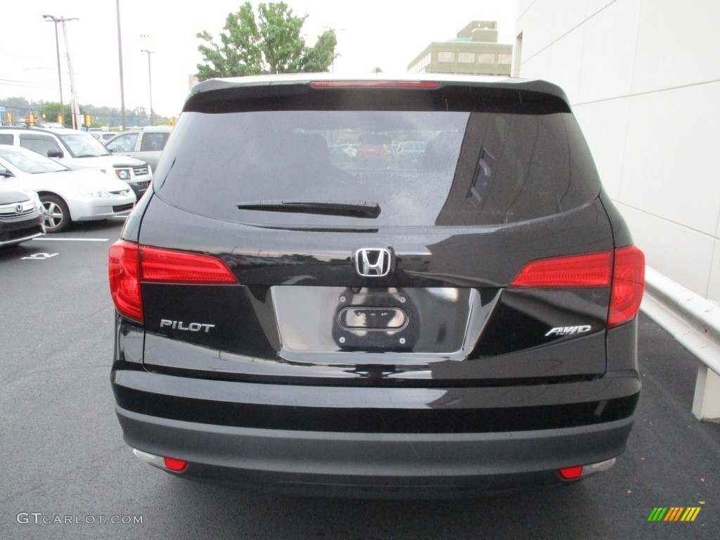 2016 Pilot EX-L AWD - Crystal Black Pearl / Black photo #4