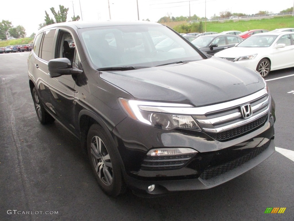 2016 Pilot EX-L AWD - Crystal Black Pearl / Black photo #6