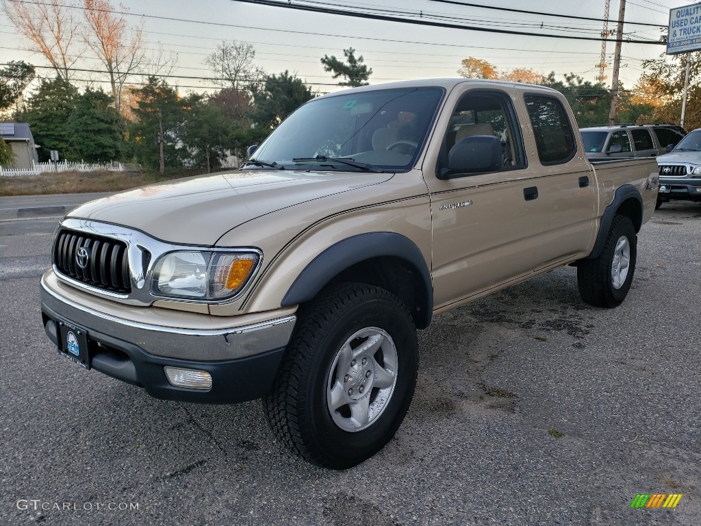 2003 Tacoma V6 Double Cab 4x4 - Mystic Gold Metallic / Oak photo #1