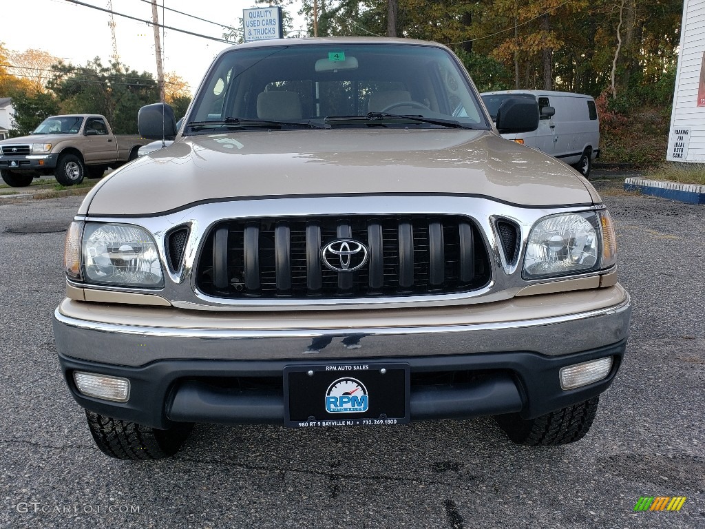 2003 Tacoma V6 Double Cab 4x4 - Mystic Gold Metallic / Oak photo #2