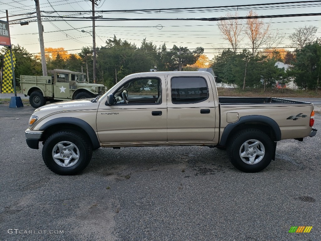 2003 Tacoma V6 Double Cab 4x4 - Mystic Gold Metallic / Oak photo #5