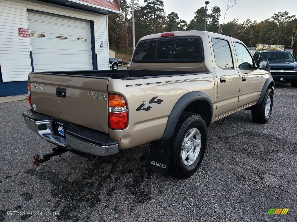 2003 Tacoma V6 Double Cab 4x4 - Mystic Gold Metallic / Oak photo #7