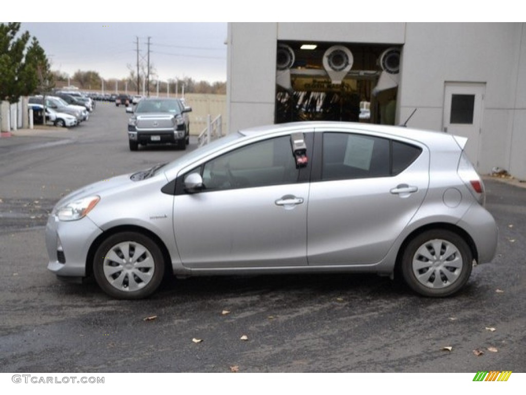 2012 Prius c Hybrid Two - Classic Silver Metallic / Light Blue Gray/Black photo #3