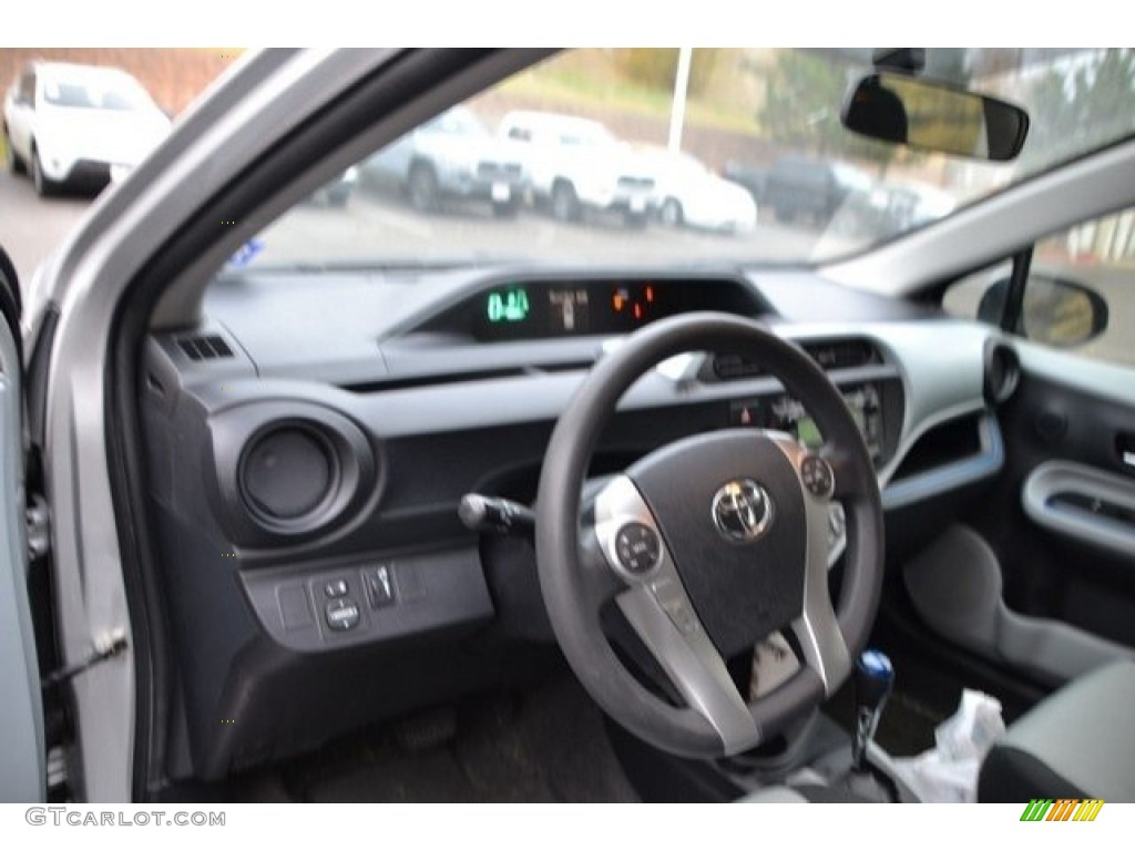 2012 Prius c Hybrid Two - Classic Silver Metallic / Light Blue Gray/Black photo #10