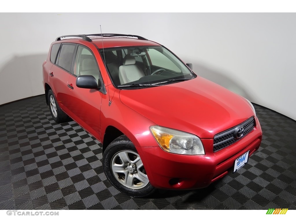 2008 RAV4 4WD - Barcelona Red Pearl / Ash photo #2