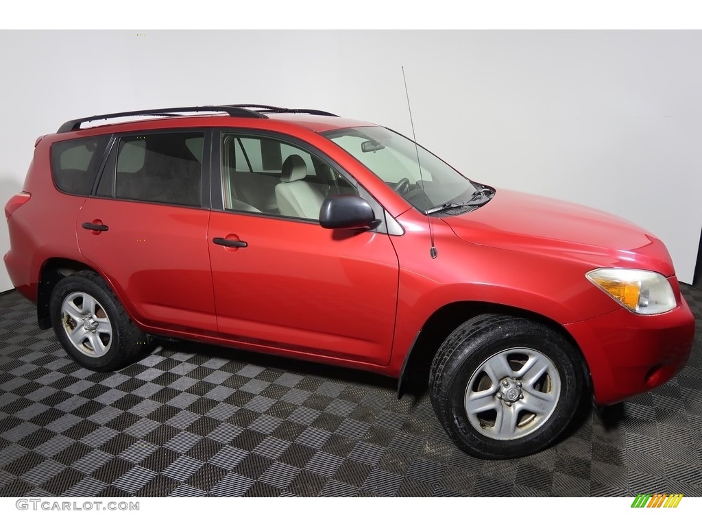 2008 RAV4 4WD - Barcelona Red Pearl / Ash photo #3