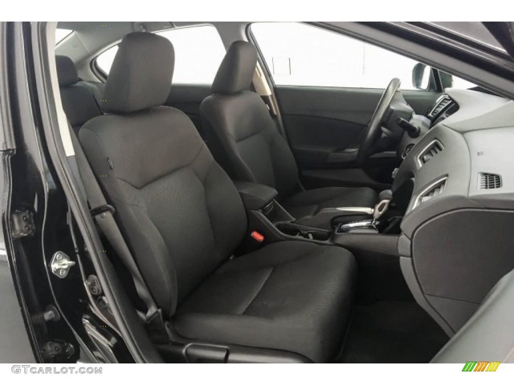 2015 Civic SE Sedan - Crystal Black Pearl / Black photo #6