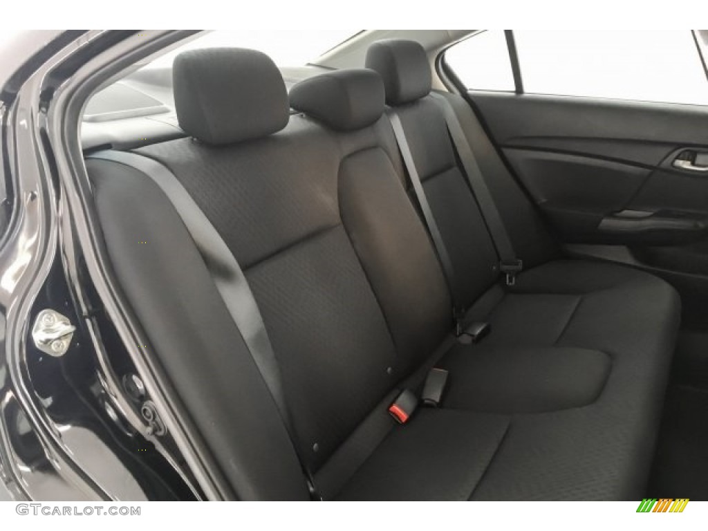 2015 Civic SE Sedan - Crystal Black Pearl / Black photo #13