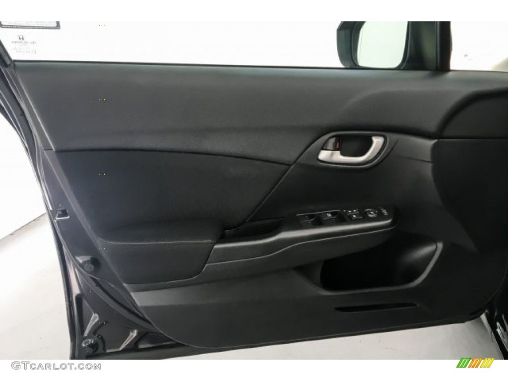 2015 Civic SE Sedan - Crystal Black Pearl / Black photo #26