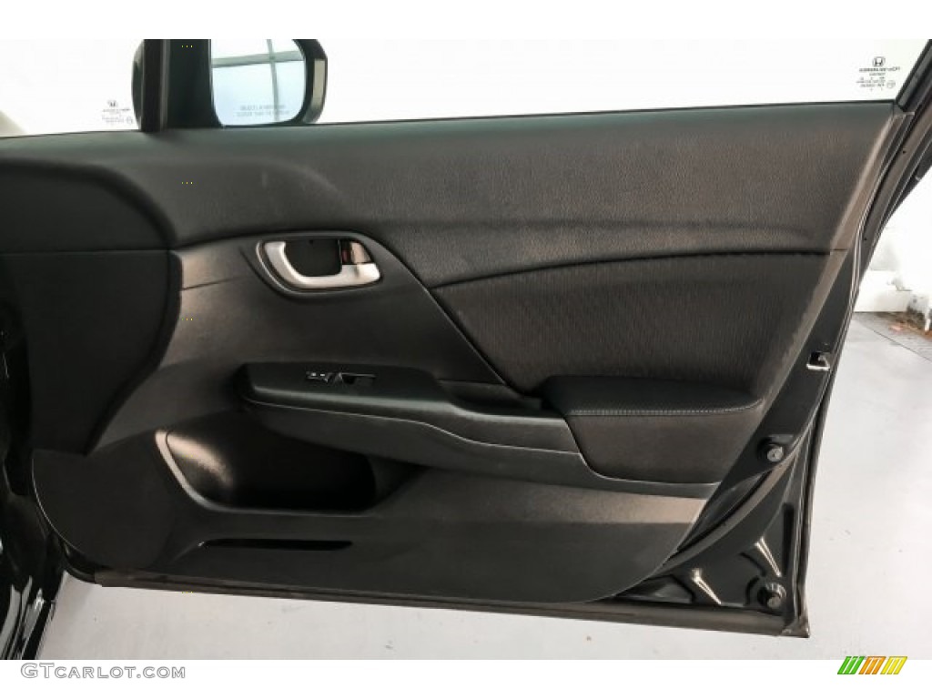 2015 Civic SE Sedan - Crystal Black Pearl / Black photo #30