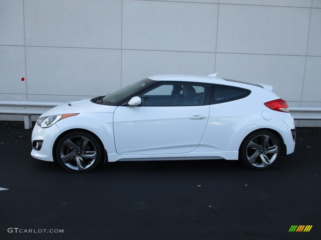 2013 Veloster Turbo - Elite White Pearl / Gray photo #2