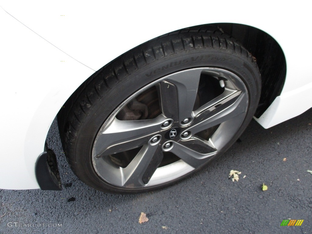 2013 Veloster Turbo - Elite White Pearl / Gray photo #7