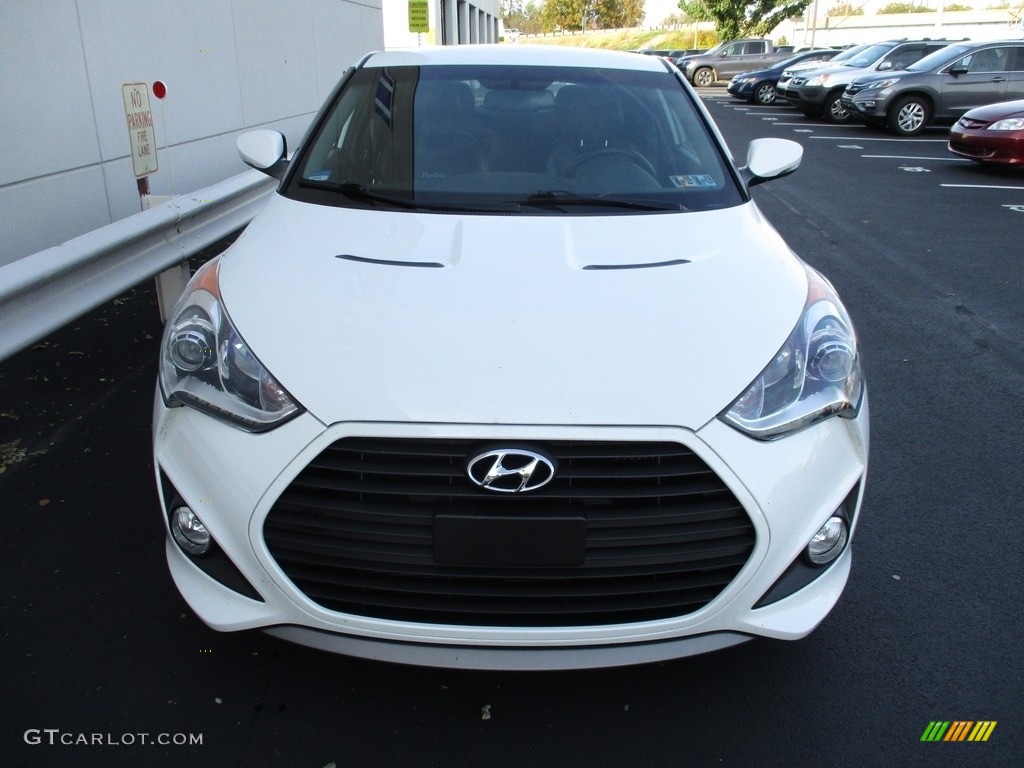 2013 Veloster Turbo - Elite White Pearl / Gray photo #9