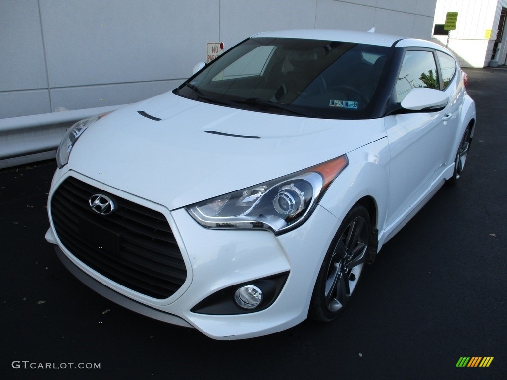 2013 Veloster Turbo - Elite White Pearl / Gray photo #10