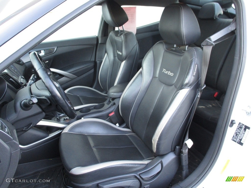 2013 Veloster Turbo - Elite White Pearl / Gray photo #12