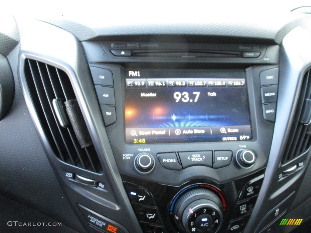 2013 Veloster Turbo - Elite White Pearl / Gray photo #14